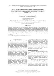 Contoh soal diferensial soal 1. Pdf Aplikasi Persamaan Diferensial Pada Model Pertumbuhan Populasi Dengan Pertumbuhan Terbatas
