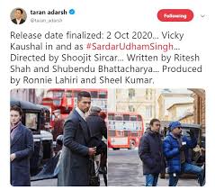 He was behind the jallianwala baug massacre on april 13, 1919, on day of baisakhi. Vicky Kaushal Starrer Sardar Udham Singh To Release On This Date