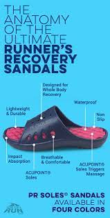Keep Your Feet Happy After A Long Run With Our Exclusive Pr Soles The Original Runner S Recovery San Recovery Sandals Running Recovery Running Recovery Shoes