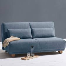 Metall stockbett 140 couch : Couch Hemenias In Blau Webstoff Mit Schlaffunktion Pharao24 De