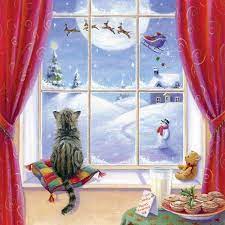 illustration by sarah summers cat christmas cards christmas pictures christmas cats