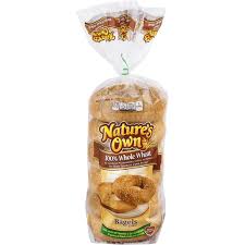 nature s own bagels 100 whole wheat