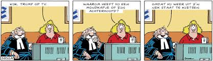 Vanaf midden jaren 60 nam een nieuwe generatie programmamakers heilige huisjes op de korrel. Jessecartoons De Rechter Over Trump De Achterkant Van Het Gelijk Mondkapjes Strips Cartoon Facebook