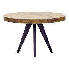 Metal top new york dining table. Customer Favorite Moe S Home Parq Round Wood Dining Table In Brown Accuweather Shop