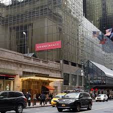 The hotel was built to service grand central station and shared a garage with the new york biltmore hotel, the commodore's sister hotel next door. Donald Trump S First Manhattan Hotel To Be Torn Down New York The Guardian