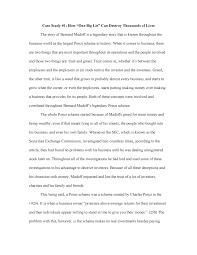Madoff died on wednesday morning from natural causes at the federal correctional facility in butner, north carolina, where he was 12 years into a 150 year prison sentence. Case Study 1 Bernard Madoff Ponzi Scheme Case Study How One Big Lie Can Destroy Thousands Of Lives The Story Of Bernard Madoff Is Legendary Story That Is Studocu