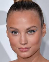 SLFMag — Rose Bertram rocked black eyeliner which extends...