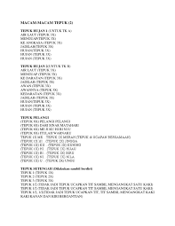 May 19, 2014 · laporan ini disusun untuk diajukan memenuhi tugas mata kuliah analisis kegiatan pengembangan pendidikan anak usia dini pada program strata 1 pendidikan guru pendidikan anak usia dini di fakultas keguruan dan ilmu pendidikan universitas terbuka. Macam Macam Tepuk