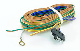 If your trailer lights are failing, trace the wire and check for breaks. Trailer Light Wiring Harness 5 Flat 35ft To Re Wire Trailer