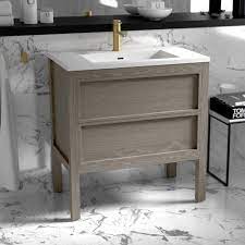 Maybe you would like to learn more about one of these? Freestanding Grey Oak Bathroom Vanity Unit Real Oak Design