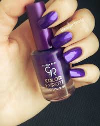 gorgeous purple metalic nail polish in shade 37 by golden rose color expert it s very opaque and you wi nail polish golden rose cosmetics metallic nail polish