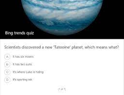 So why take part in this quiz? Learn Earn And Have Fun With Three New Experiences On Bing Bing Search Blog