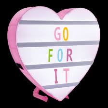 Heart Letter Board Light Box Iscream