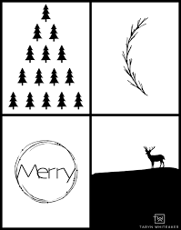 Polish your personal project or design with these christmas frame transparent png images, make it even more personalized and more attractive. Black And White Modern Christmas Printables Taryn Whiteaker