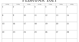Kalender februar 2021 zum ausdrucken kostenlos jahr: Kalender 2021 Februar Anpassen Zudocalendrio