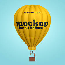 Download Hot Air Balloon Mockup Counrty4k