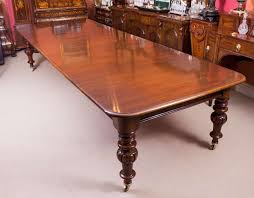 19th Century Victorian Flame Mahogany Dining Table And 14 Antique Chairs Mahogany Dining Table Dining Table Extendable Dining Table