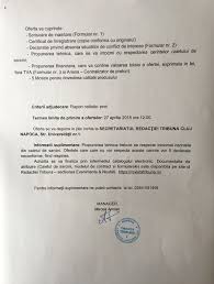 Model de caiet de sarcini complet pentru organizarea de licitatii publice si selectii de oferte. Caiet De Sarcini Servicii De Editare Èi TipÄrire Cataloage Revista Tribuna