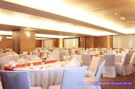 Banquet Setup At The Magellan Function Room 6th Floor Of Quest Hotel Cebu Function Room Decor Table Decorations
