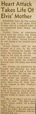 Gladys presley was the mother of elvis presley Obituary Of Gladys Presley Crazy How He And His Mother Died Of Similar Ailments At The Same Age Elvis Presley Elvis Presley Lyrics Elvis Presley Family