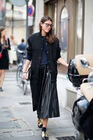 1001 Visions Chic Pour Apprendre Comment Porter Des Derbies Jupe En Cuir Plissee Jupe Longue En Cuir Idees De Style