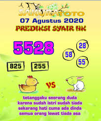 Syair Togel Jumat 07 Agustus 2020