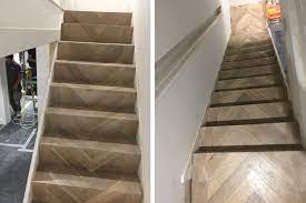 Natural sisal herringbone stair runner with black or beige tape ftrunners 5 out of 5 stars (13) $ 28.69. Cladding Stairs In Engineered Herringbone Parquet Flooring Specification Online