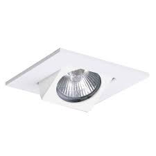 The lightolier lytecaster l3 integrated led recessed light can be tilted and rotated and the light engine attached to the trim can be easily puled down and replaced. Halo 3 In White Recessed Ceiling Light Square Adjustable Eyeball Trim 3013wh The Home Depot Recessed Lighting Kits Recessed Lighting Trim Led Recessed Lighting