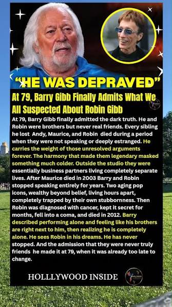 At 79, Barry Gibb Finally Admits What We All Suspected About Robin Gibb
