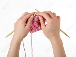 Maybe you would like to learn more about one of these? Knitted Fabric Knitting Needles And Pin In Hands Of Woman Isolated On White Background Stock Photo Picture And Royalty Free Image Image 142038978