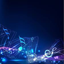 Abstract Blue Music Background Vector Material Music Backgrounds Music Notes Art Best Road Trip Songs