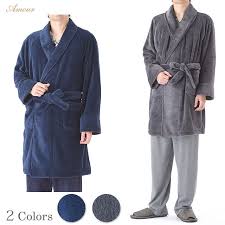 楽天市場 無地 フリース メンズ ガウン amour homme ギフト 年配 冬用 打ち合わせ ロング 洗える ふわふわ モコモコ 起毛 もこもこ おしゃれ 大人っぽい 入院 入院着 アムールパジャマ公式オンライン フリース メンズ ルームウェア メンズ ルームウェア