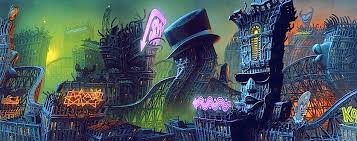 Cool World production and concept art by Barry E Jackson