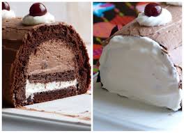 Buche De La Foret Noire Pour Noel Recette Gateau Coco Dessert Noel Gateau Noel