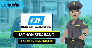 Cari jawatan kosong malaysia terkini 2021. Pengawal Keselamatan Diperlukan Di Chong Wah Plastics Sdn Bhd