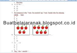 Contoh Soal Matematika Kelas 1 Sd Bab Penjumlahan Dan Pengurangan Bilangan Sampai 20 Buat Belajar Anak