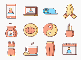 But the ancient yogis—and many teachers today—would also chalk this up to the unique way that yoga poses and breathwork move blocked prana (life force) through the subtle body via seven vortexes of energy known as chakras. 60 Yoga Icon Set Vector Icon Packs Svg Psd Png Eps Icon Font