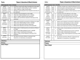 ■ the teaching points from the key stage 3 programme of study; Aqa Language Paper 1 Mark Scheme For Books Abridged Questions 2 5 Teaching Resources