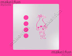 Pyo Cookie Stencil Cake Stencil Trolls Stencil Torten Schablonen Ebay Cake Stencil Cookie Stencils Stencils