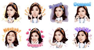 She is a part of the tridevi of saraswati, lakshmi, and parvati.all the three equal forms unite with the trimurti of brahma, vishnu, and shiva to create, maintain, and regenerate the universe, respectively. Isyana Sarasvati The Cheerful Girl Sticker For Line Whatsapp Telegram Android Iphone Ios