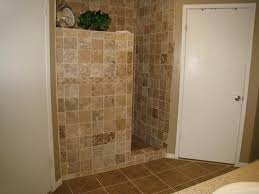 Walk in shower no door with natural slate tile also work with wood wall panel and decorative bathroom wall. Walk In Shower Without Door Astounding Doorless Walk In Shower Tile Showers Without Doors Shower Doors Doorless Shower