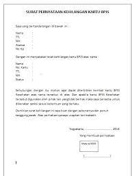 Nama dan juga tanda tangan pemegang surat. Blog Mas Nicko Contoh Surat Kehilangan Kartu Bpjs Kesehatan