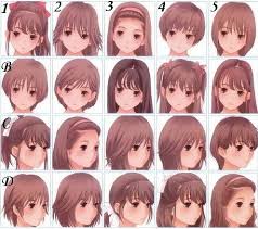 Image of tutorial how to draw female anime hairstyles 12 different examples. Cute Anime Hairstyles For Short Hair Novocom Top