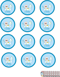 Have you ever asked yourself how artists and designers get a perfect color combination? Free Printable Blue Baby Shower Round Labels Baby Shower Printable Labels Full Size Png Download Seekpng
