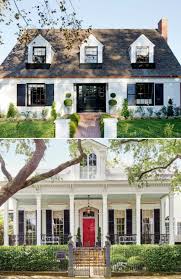 Black And White House Exterior White House Black Shutters White House Black Shutters House Exterior Farmhouse Exterior Colors