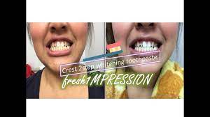 Freshimpression Crest Whitening 2 Step Toothpaste Youtube