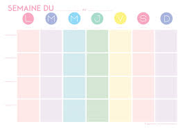 Voir plus d'idées sur le thème planning semaine, planning semaine à imprimer, planning enfant. Semainier Planning De Semaine En Pdf Imprimable Gratuitement