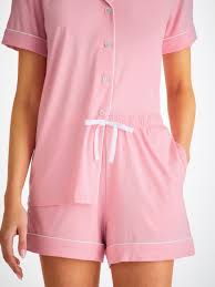 Women's Short Pajamas Lara Micro Modal Stretch Ballet Pink