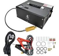 TUXING Portable PCP Air Compressor, 4500Psi/30Mpa, Auto Stop,Oil-Free,Built-in Converter Powered by Car 12V DC or Home 110V AC,Paintball Tank ...