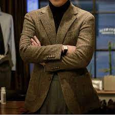 Le manteau a donc un aspect pratique tout autant qu'esthétique. Hommes Veste En Tweed Brun Fait Sur Commande Tweed Manteau Sur Mesure Tweed Manteau Homme Chevrons Manteaux Blazer 2019 Chevrons Manteau Hommes Aliexpress